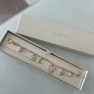 Luna Norte gold mother of pearl Charm Bracelet
